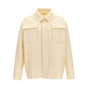Jil Sander White Wool Men's Blouse